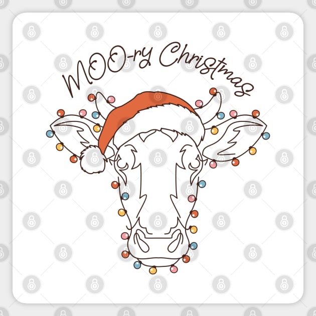 Moory christmas Funny Christmas Sticker by Hobbybox